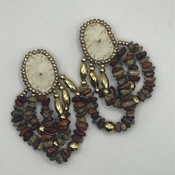 Hand Stitched Earrings - Picture 7 of 7